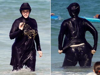 Nigela Lawson in burkini