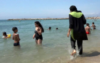 Burkini on the beach